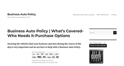 Desktop Screenshot of businessautopolicy.com