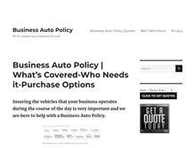 Tablet Screenshot of businessautopolicy.com